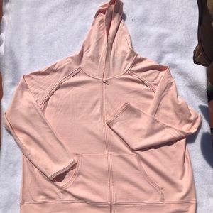 JH Collectibles Womens Pink Zip-Up Sweater